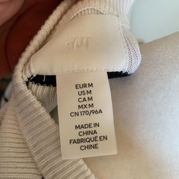 H&M Black and White Striped Top - Picture 3 of 3